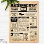Narozeninové noviny - ročník 1961 s horoskopem, Starý papír. Náhled.
