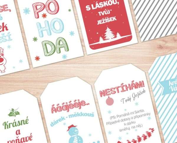 Visačky na vánoční dárky (PDF ke stažení) - Obrázek 5