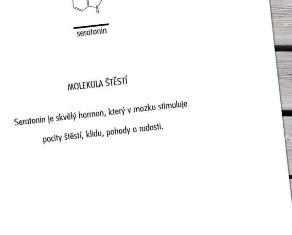 Molekula štěstí. Dárek i blahopřání. Náhled.