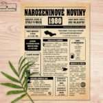 Narozeninové noviny 1980 - jednostranné