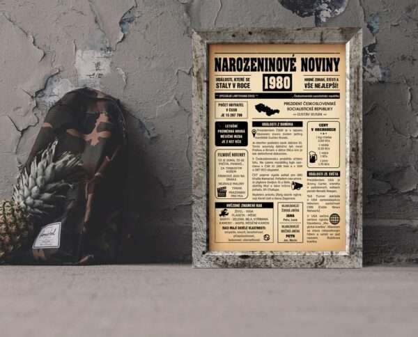 Narozeninové noviny 1980 - jednostranné - Obrázek 4