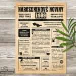 Narozeninové noviny 1989 - jednostranné