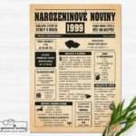 Narozeninové noviny 1999 - jednostranné