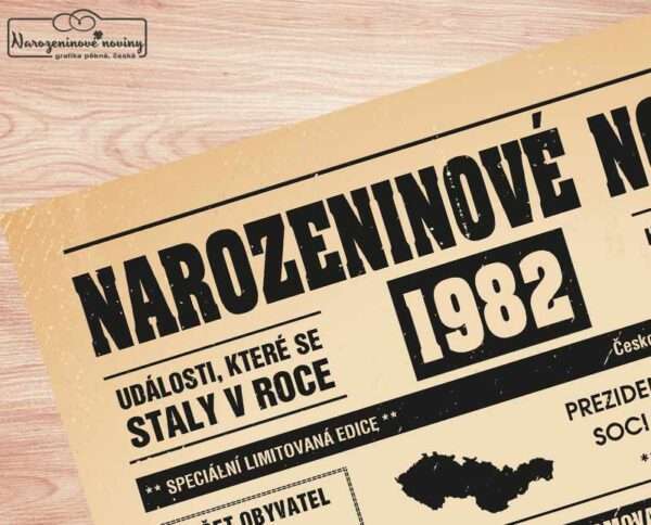 Narozeninové noviny - ročník 1982 s horoskopem