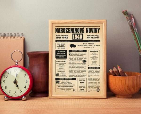 Narozeninové noviny 1940 - jednostranné - Obrázek 5