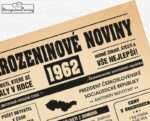 Narozeninové noviny 1962 - jednostranné - Obrázek 3