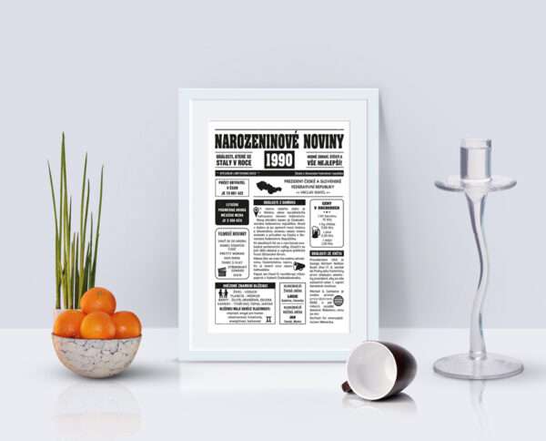 Narozeninové noviny 1990 - jednostranné - Obrázek 5
