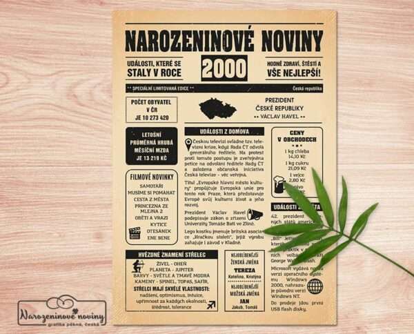 Narozeninové noviny 2000 - jednostranné - Obrázek 5
