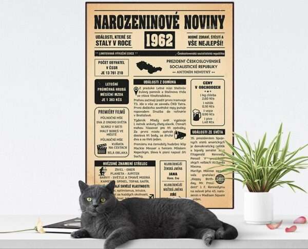 Narozeninové noviny 1962 - jednostranné - Obrázek 5