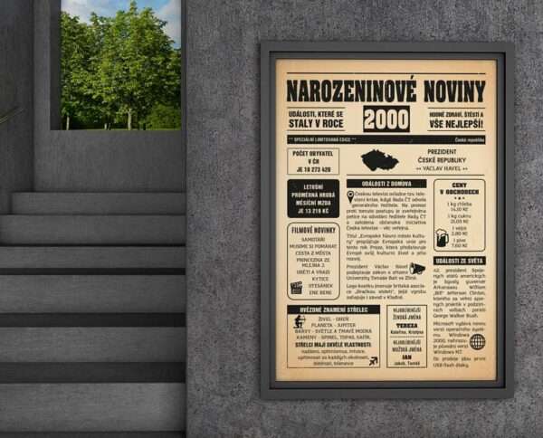 Narozeninové noviny 2000 - jednostranné - Obrázek 4