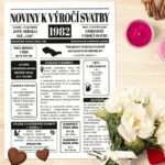 Noviny k výročí svatby - svatební noviny