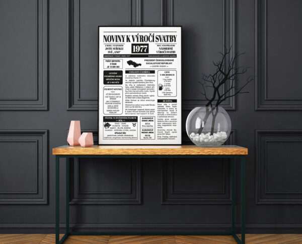 Noviny k výročí svatby - svatební noviny