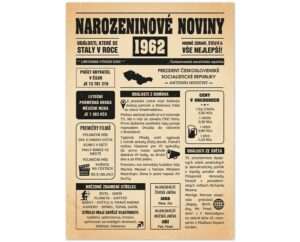 Narozeninové noviny 1962