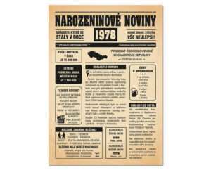 Narozeninové noviny 1978