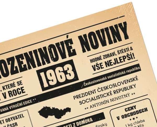 Narozeninové noviny 1963