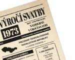 Svatební noviny 1973 - výročí svatby