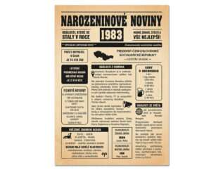 Narozeninové noviny 1983