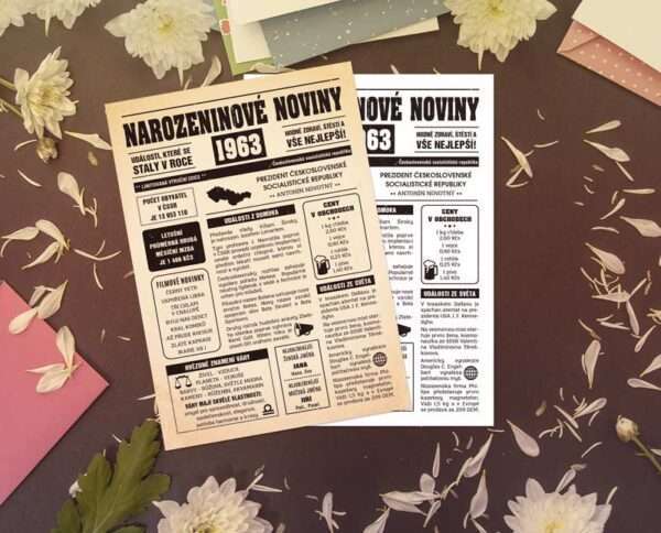 Narozeninové noviny 1963