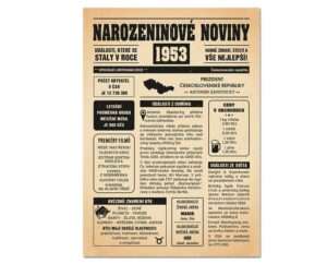 Narozeninové noviny 1953