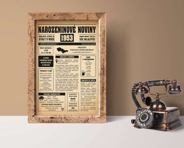 Narozeninové noviny 1953
