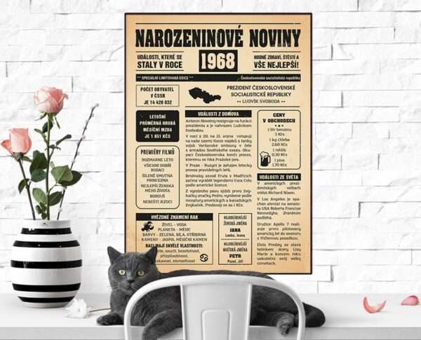 Narozeninové noviny 1968