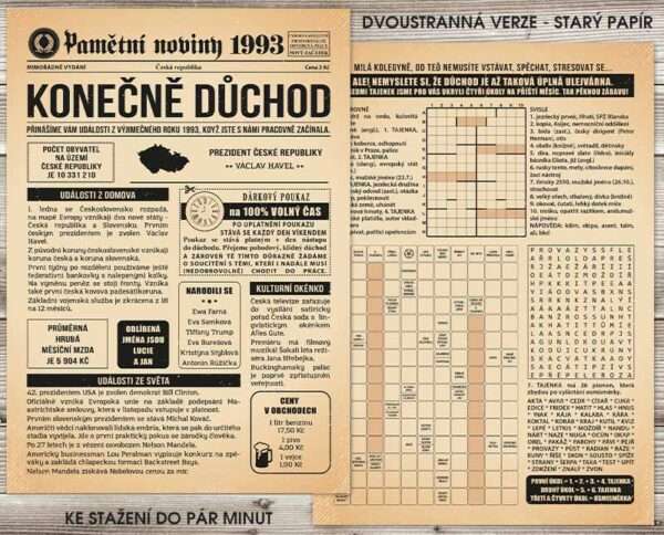Konečně důchod 1993 včetně křížovek