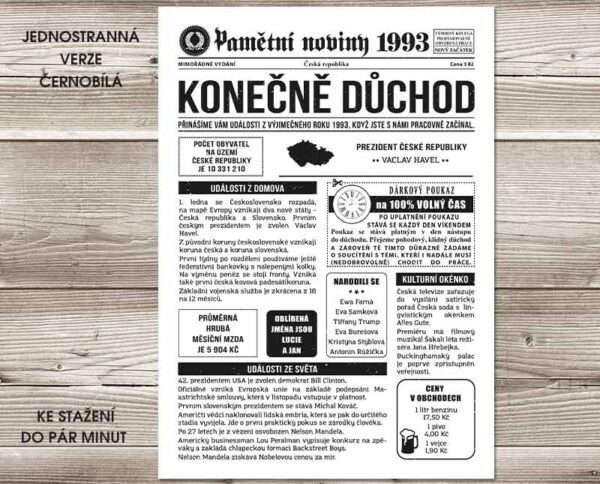Konečně důchod 1993