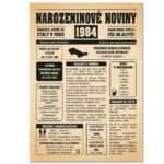 Narozeninové noviny 1984 - jednostranné