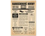 Narozeninové noviny 1954 - jednostranné