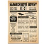 Narozeninové noviny 1954 - jednostranné