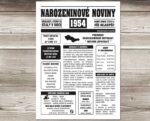 Narozeninové noviny 1954 - jednostranné - Obrázek 2