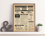 Narozeninové noviny 1945 - dárek pro babičku