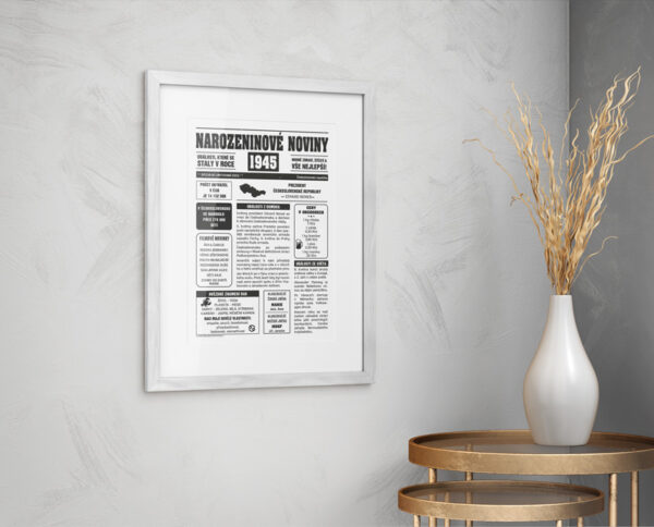 Narozeninové noviny 1945 - krásný dárek