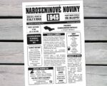 Narozeninové noviny 1945 - plakát