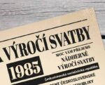 detail novin k výročí svatby 1985