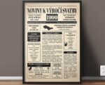 Noviny k výročí svatby 1990 - jednostranné