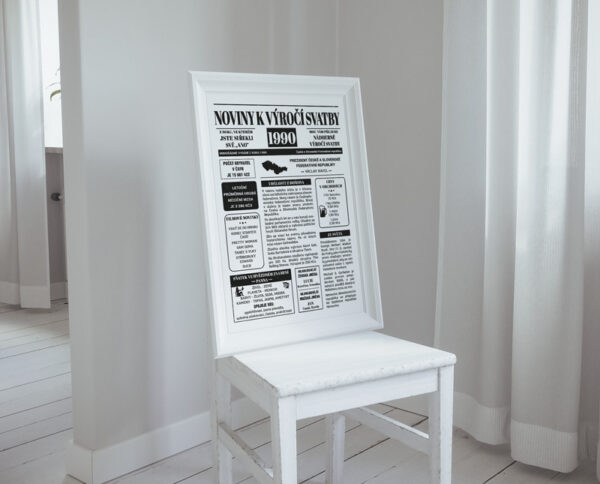 Noviny k výročí svatby 1990 - jednostranné - Obrázek 5
