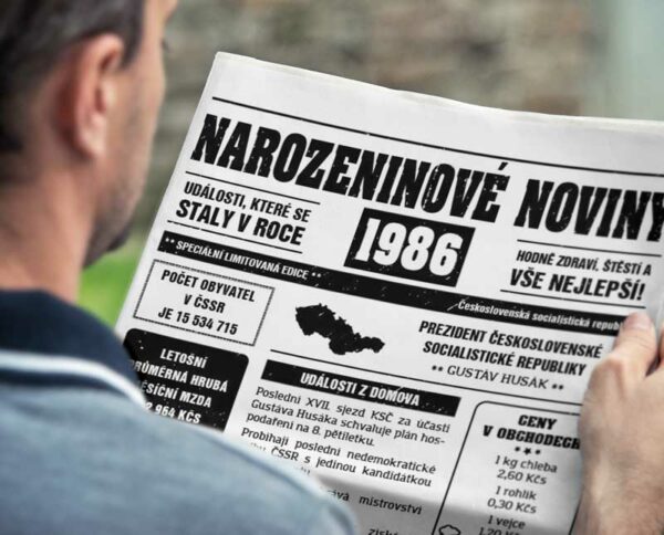 Narozeninové noviny 1986 - jednostranné - Obrázek 3